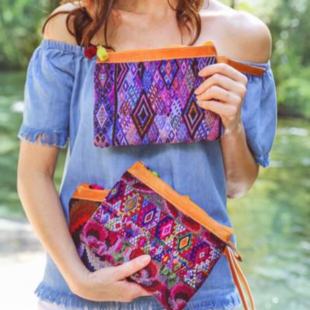 Beautiful Mosiac Clutch made by Artisans of Guatemala Fair Trade & Sustainable